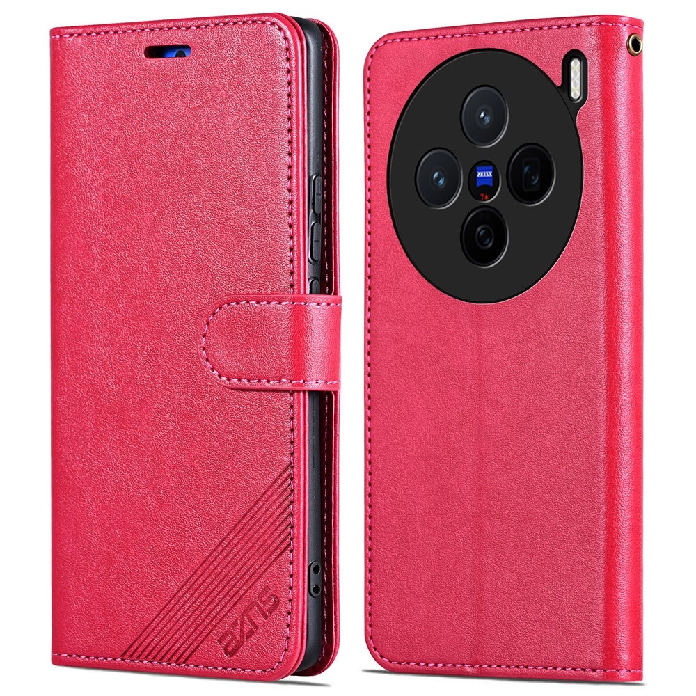 AZNS könyv tok a Vivo X200 5G-hez - piros