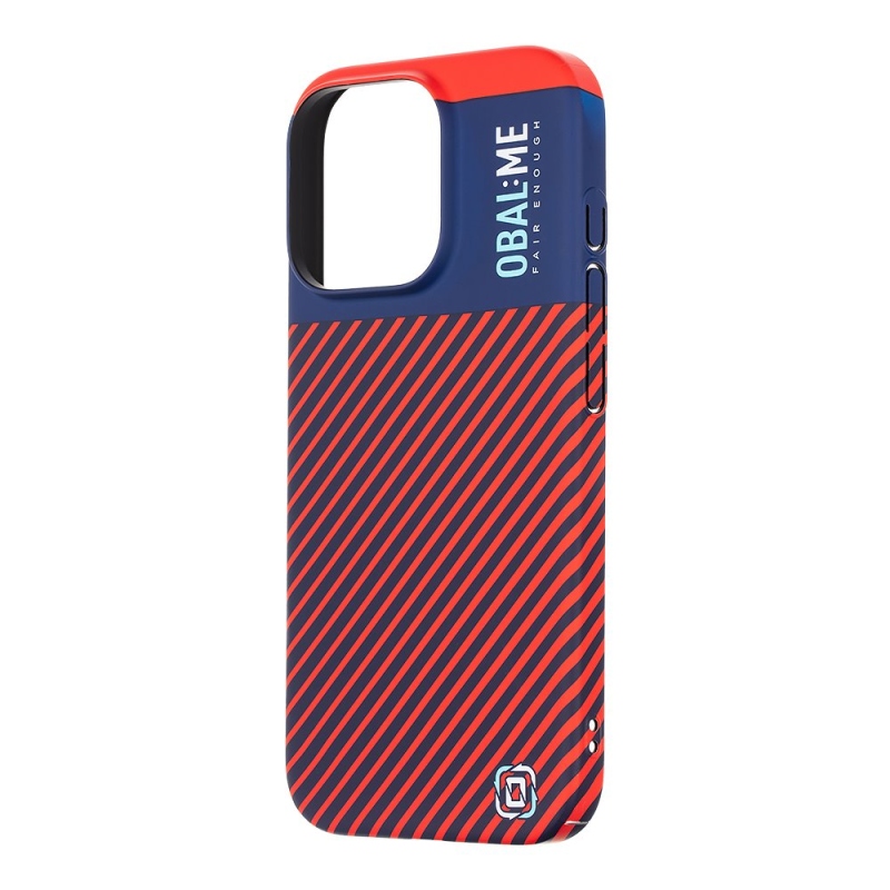 COVER:ME Flossy Stripes borító Apple iPhone 16 Pro kék/piroshoz