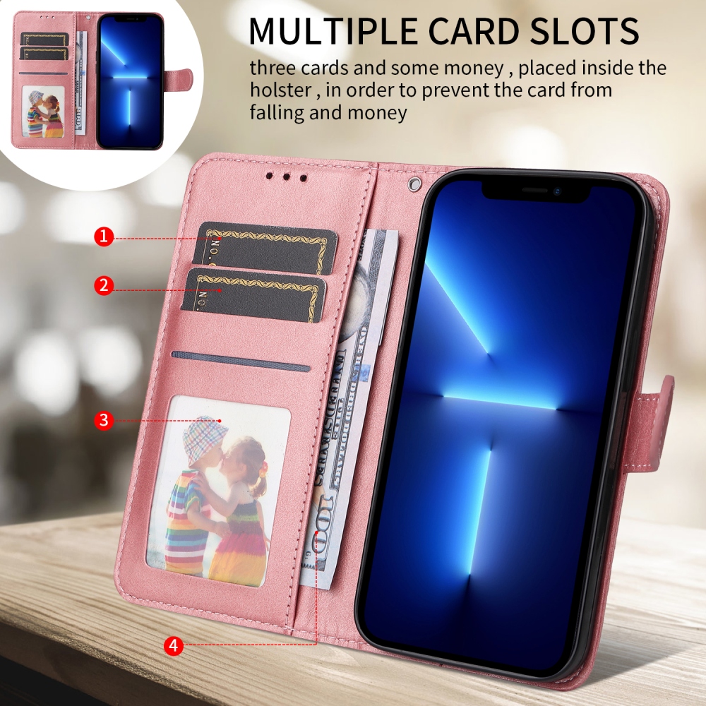 Vérrögök könyv tok a Xiaomi Poco F7 5G-hez - rózsaszínű
