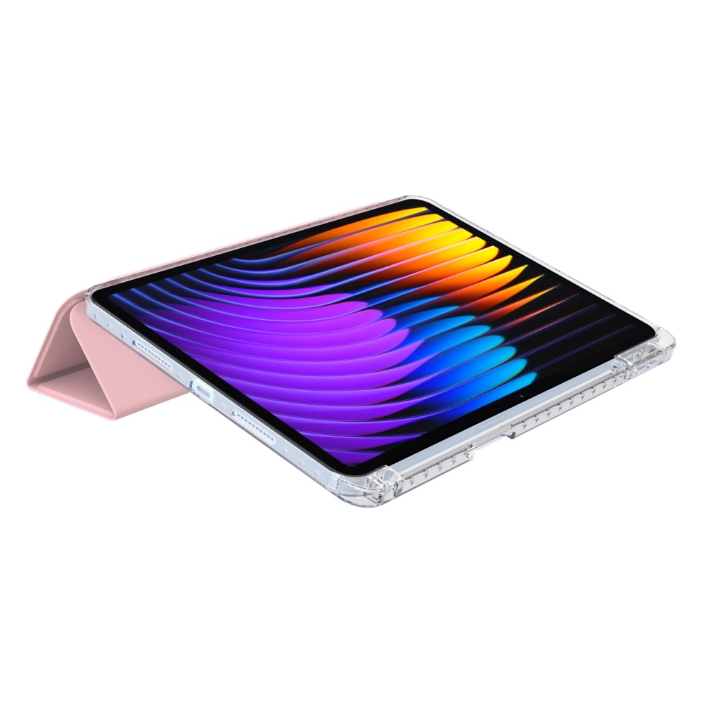 Origami intelligens pozicionáló tok Xiaomi Pad 7/7 Pro táblagéphez - rózsaszín
