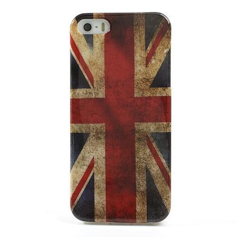 Zászlós zselés tok iPhone SE és iPhone 5 készülékhez - brit zászló