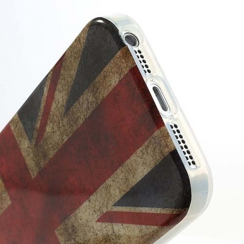 Zászlós zselés tok iPhone SE és iPhone 5 készülékhez - brit zászló