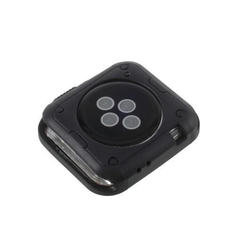 Flex zselés tok színes kerettel Apple Watch 38 mm-es órához - fekete/fehér