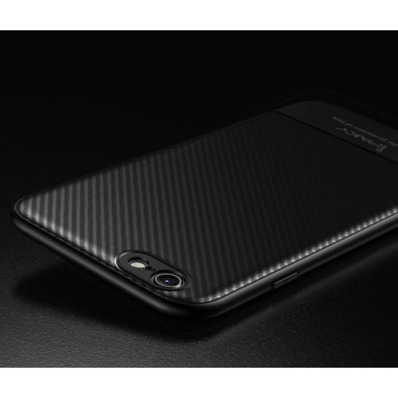 Flex zselés tok textúrával iPhone 6 Plus és 6s Plus készülékhez - fekete