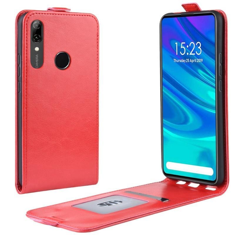 Flip PU bőr tok a Huawei P Smart Z/Honor 9X-hez - piros
