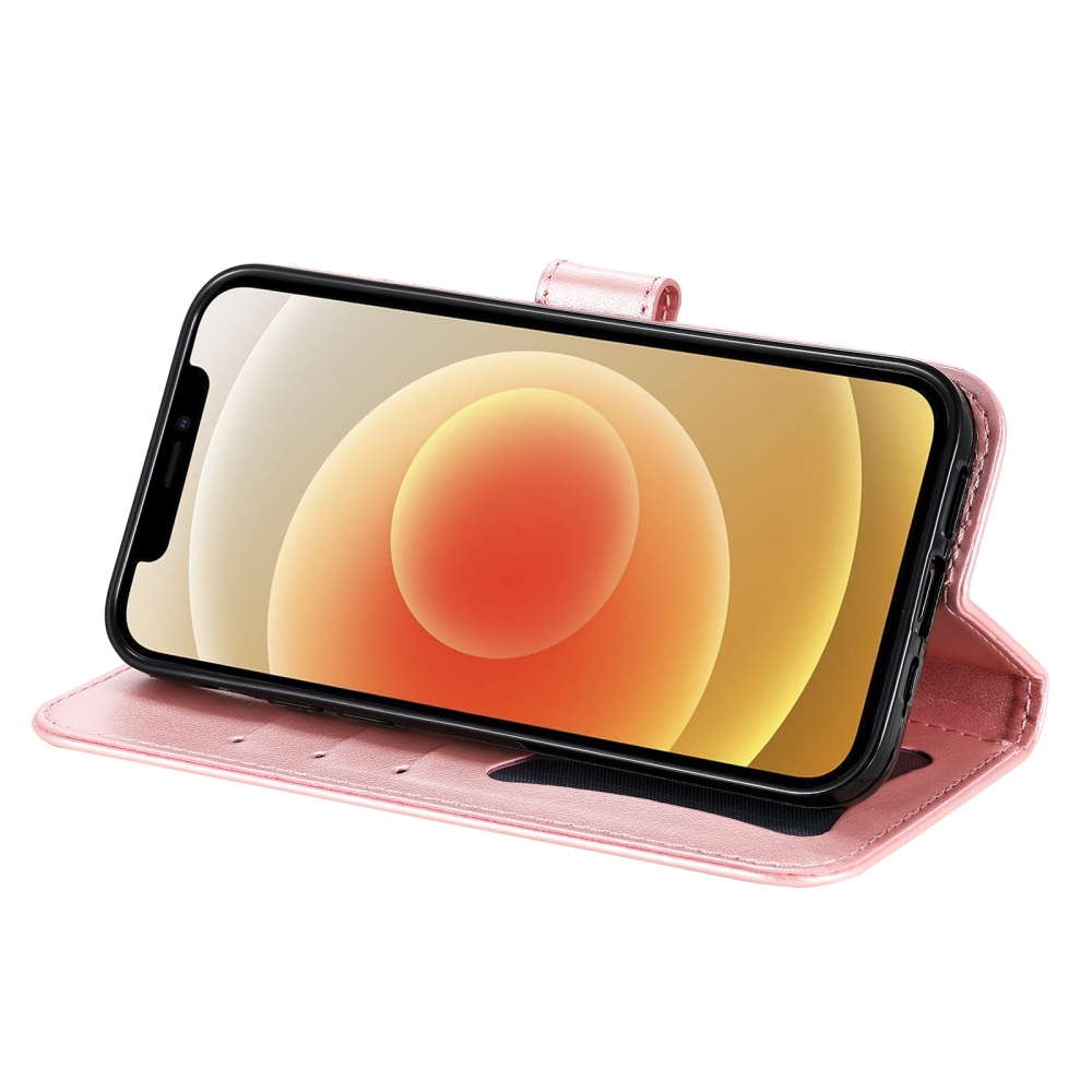 Virágos könyvtáska Xiaomi Poco F8 Pro 5G - rózsaszínű