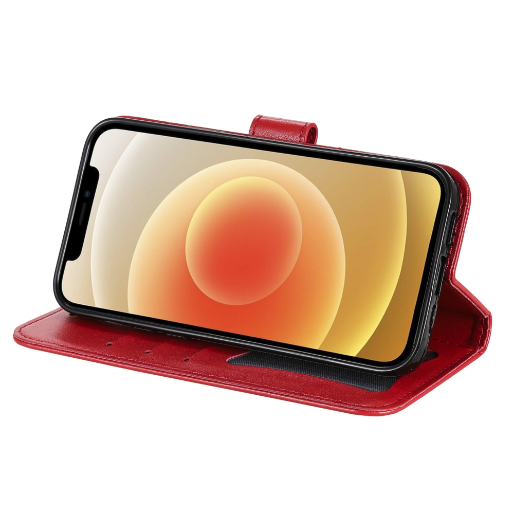 Virágos könyv tok a Xiaomi Poco F8 Ultra 5G számára - piros