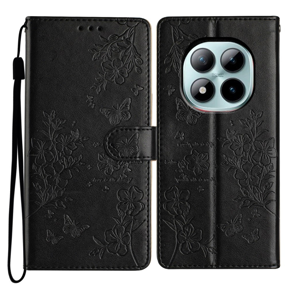 Floralis könyvtáska Xiaomi Redmi Note 15 Pro+ 5G - fekete