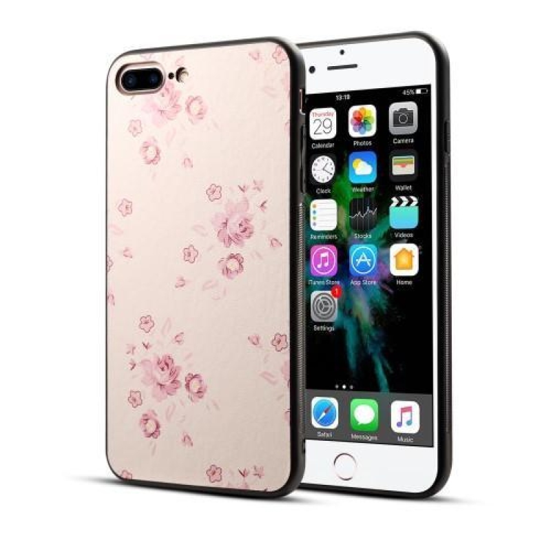 Virágos zselés tok iPhone 7 Plus és iPhone 8 Plus készülékhez - finom virágok