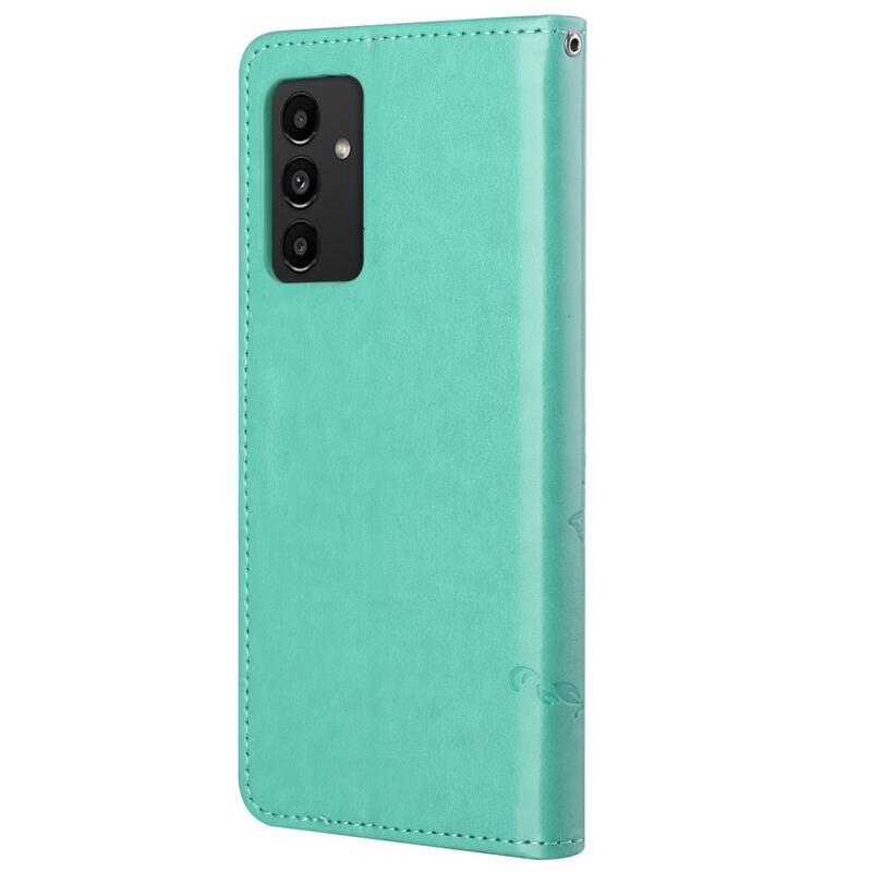 Virágos könyv tok Samsung Galaxy A13 4G készülékhez - zöld