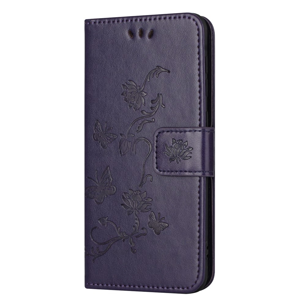 Virágos könyv tok Xiaomi Redmi Note 15 Pro+ 5G - sötét lila