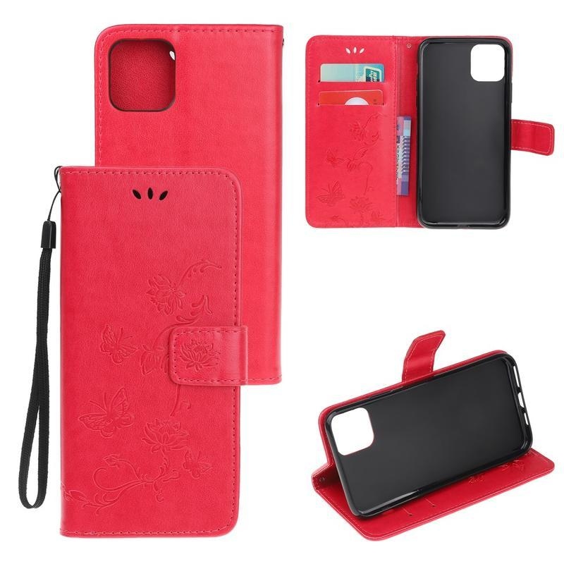 Virág PU bőr tok iPhone 12 Pro Max 6,7