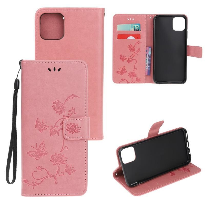Virág PU bőr tok iPhone 12 Pro Max 6,7
