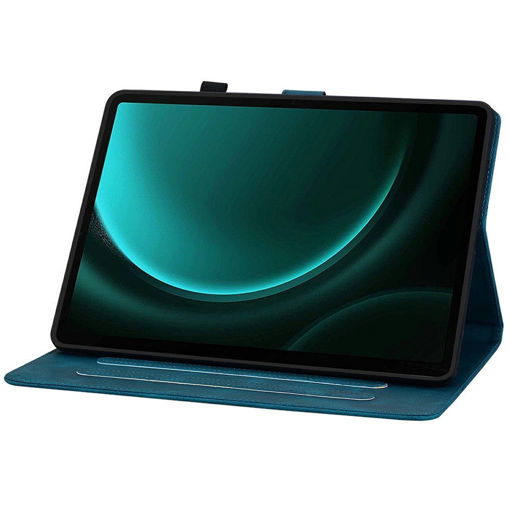 Virágok záró tok Samsung Galaxy Tab S11 készülékhez - kék