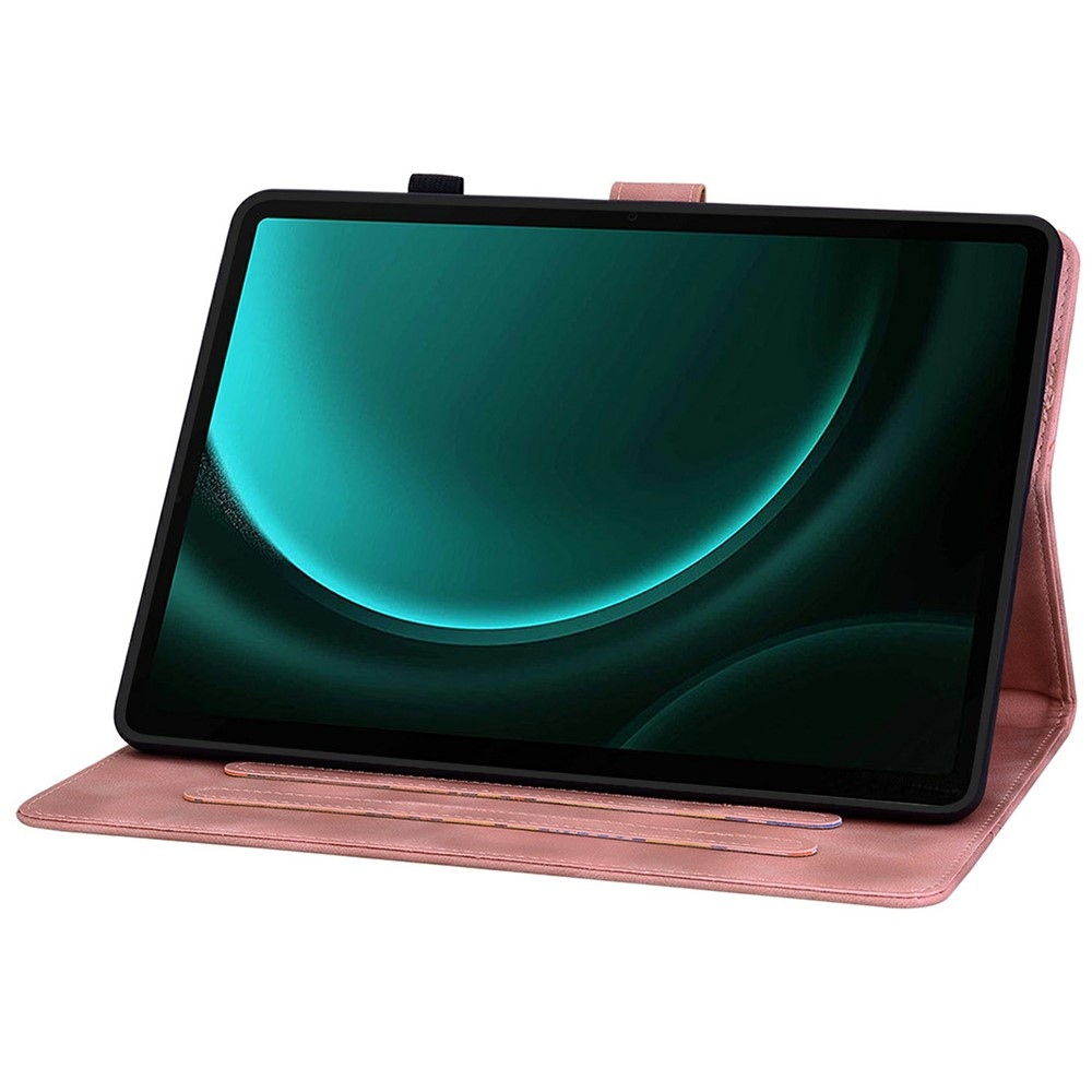 Virágok záró tok Samsung Galaxy Tab S11 készülékhez - rózsaszín