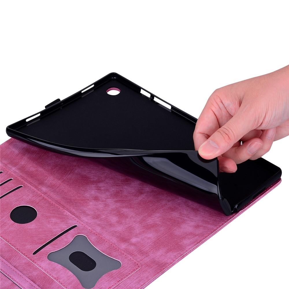 Virágok záró tok Samsung Galaxy Tab S11 Ultra - rózsaszínű