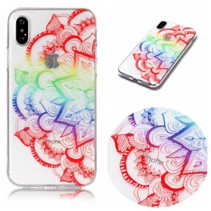 Flowi zselés tok iPhone X készülékhez - mandala