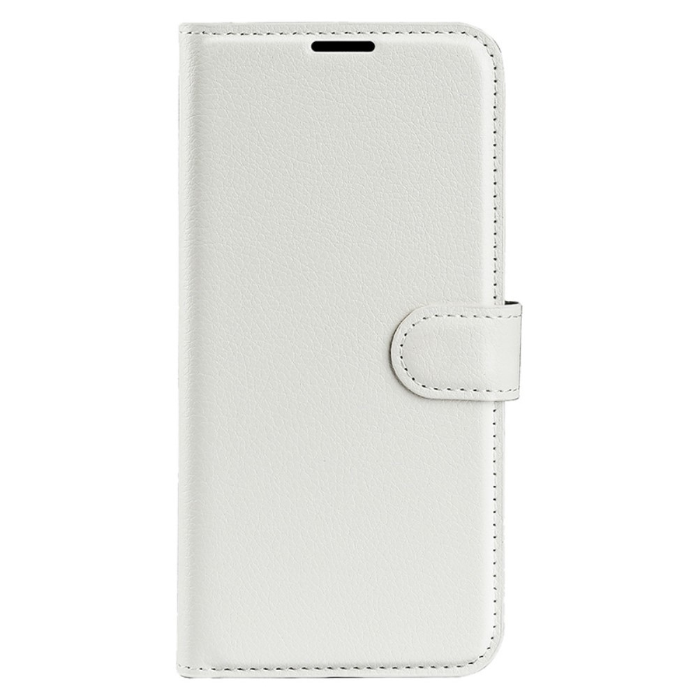 Litchi könyv tok Samsung Galaxy A35 5G - fehér
