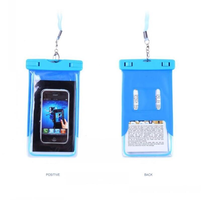 Fluore univerzális vízálló tok mobiltelefonokhoz 10,7 x 17,3 cm-ig - kék színben