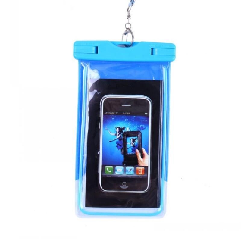 Fluore univerzális vízálló tok mobiltelefonokhoz 10,7 x 17,3 cm-ig - kék színben