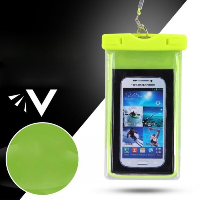Fluore univerzális vízálló tok mobiltelefonokhoz 10,7 x 17,3 cm-ig - zöld színben