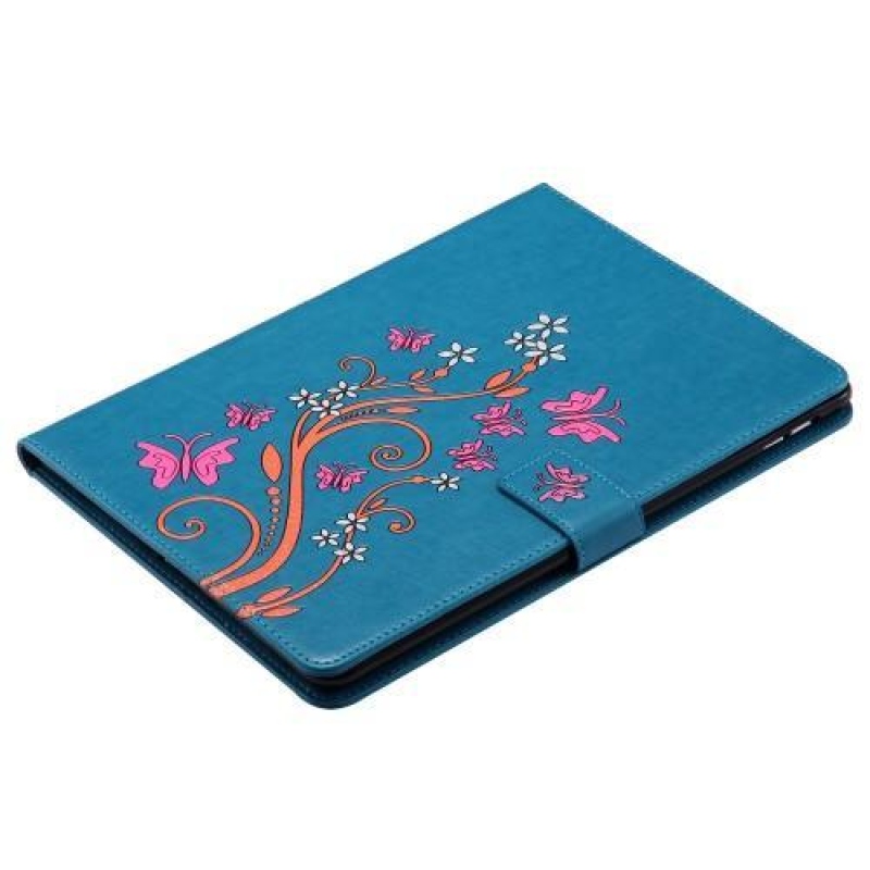 Fly PU bőr tok díszítéssel iPad Pro 9.7 készülékhez - kék