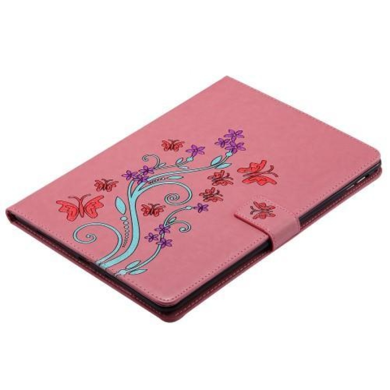 Fly PU bőr tok díszítéssel iPad Pro 9.7 készülékhez - rózsaszín