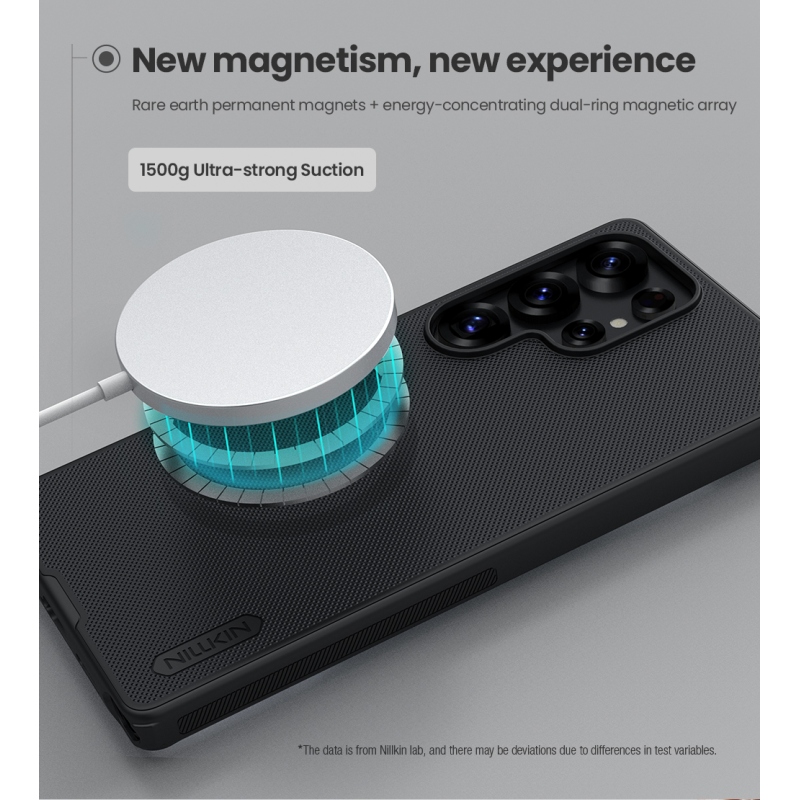 Nillkin Super Frosted PRO mágneses hátlap a Samsung Galaxy S25 Ultra Fekete készülékhez
