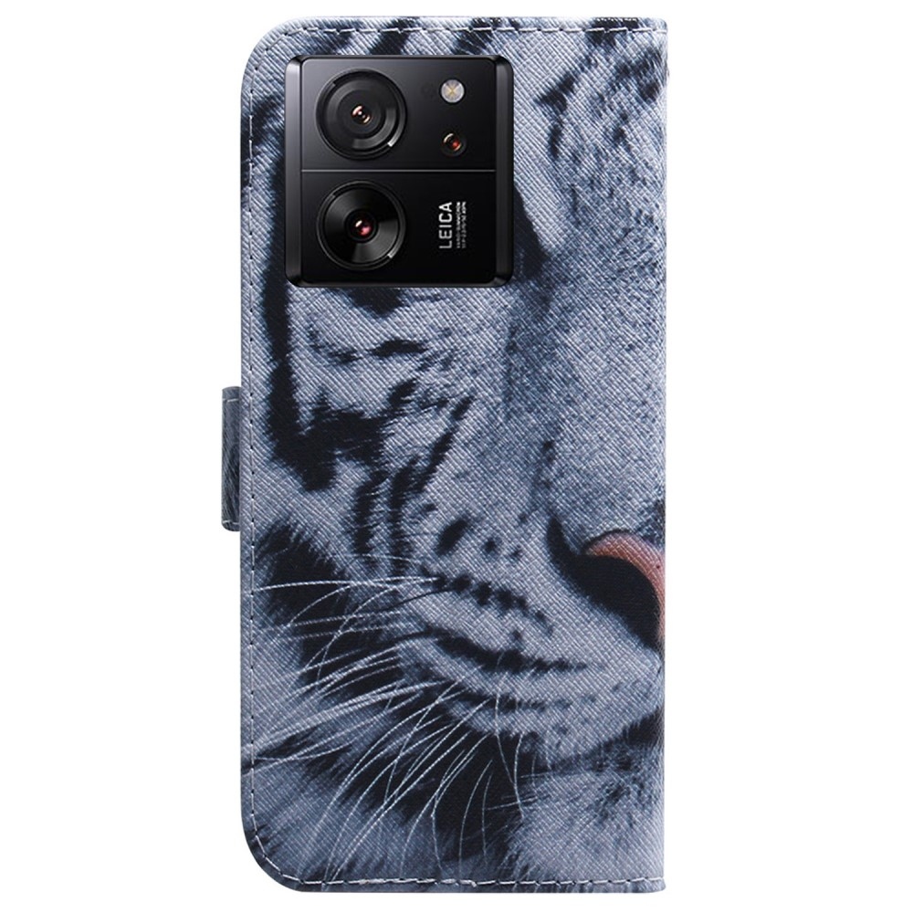Printy könyvtáska Xiaomi 13T/13T Pro - fehér tigris