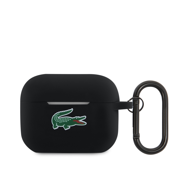 Lacoste Liquid szilikon krokodil logós tok AirPods Pro 2 fekete színű készülékhez
