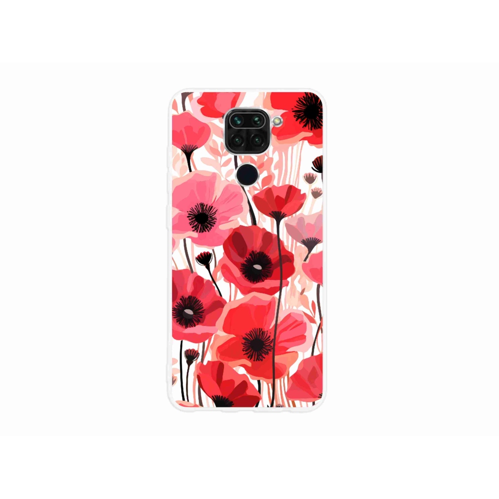 Gél borítás mmCase a Xiaomi Redmi Note 9-hez - mákos 1