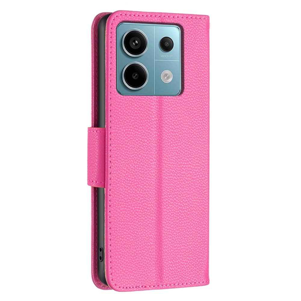 Állványos könyv tok Xiaomi Redmi Note 13 Pro 5G/Poco X6 5G - rózsaszínű