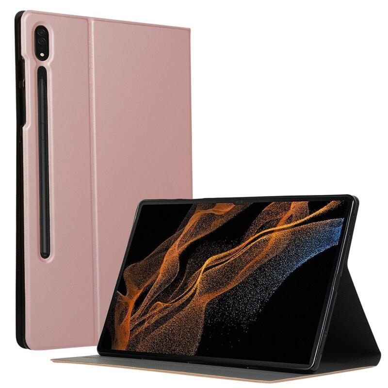 Összecsukható, pozicionálható tok Samsung Galaxy Tab S8 Ultra - rózsaarany