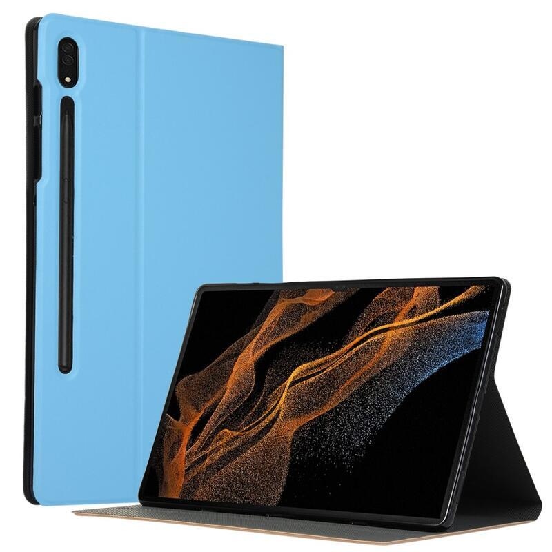 Összecsukható, pozicionálható tok Samsung Galaxy Tab S8 Ultra készülékhez - világoskék színben