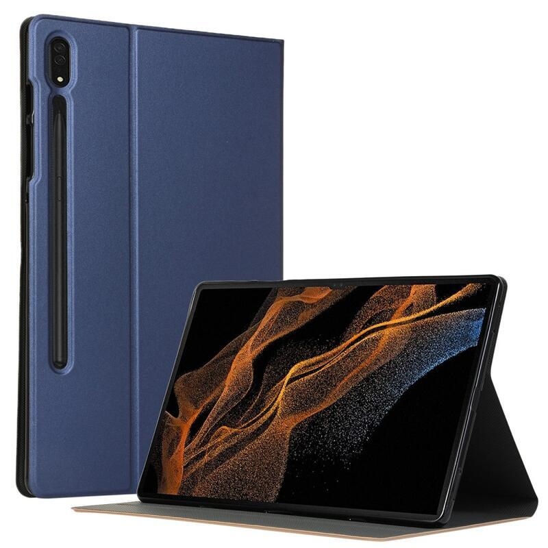 Összecsukható, pozicionálható tok Samsung Galaxy Tab S8 Ultra - sötétkék