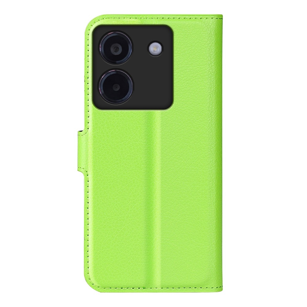 Litchi könyv tok a Xiaomi Poco M7 Pro 5G-hez - zöld