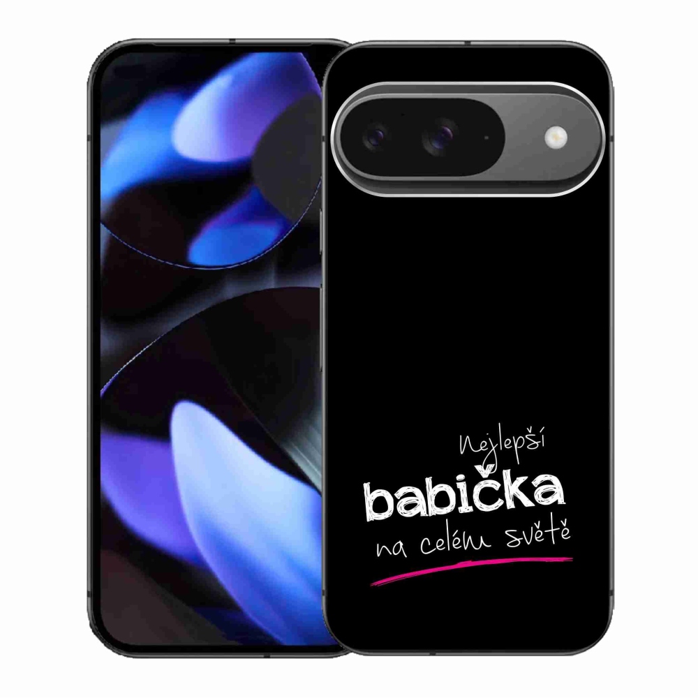 Gél borítás mmCase a Google Pixel 9/9 Pro - Legjobb nagyi 4 fekete háttérrel