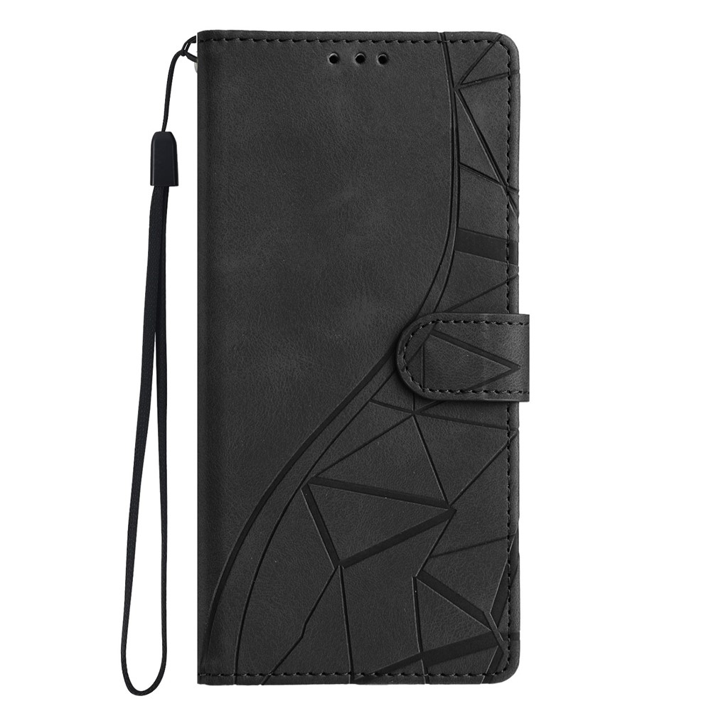 Háromszögek könyvtáska Xiaomi 15T-hez - fekete
