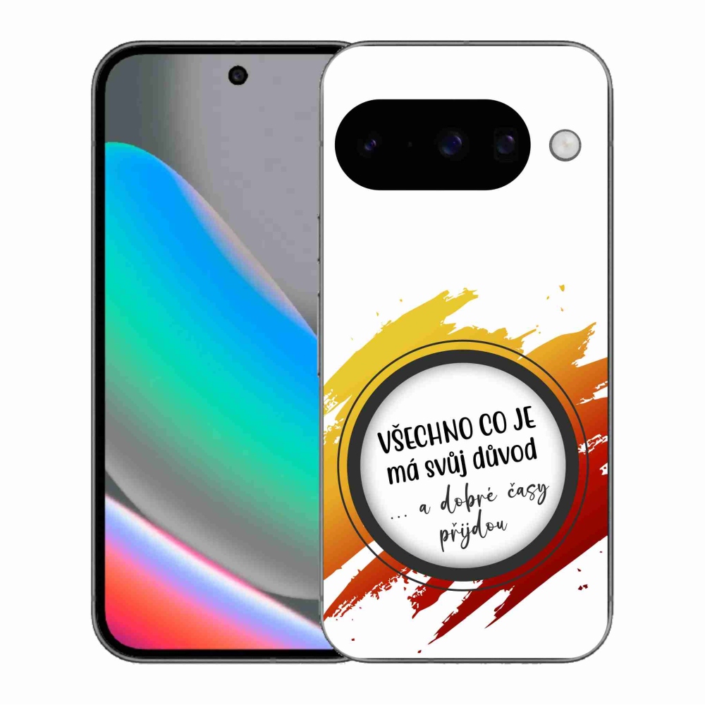 Gél borítás mmCase a Google Pixel 10 - Idézet 3 fehér háttérrel