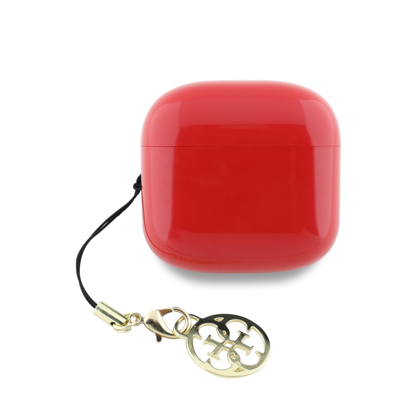 Guess Classic Logo Charm TWS vezeték nélküli fejhallgató piros