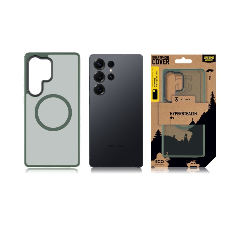 Tactical MagForce Hyperstealth Cover for Samsung Galaxy S25 Ultra Forest Green - Samsung Galaxy S25 ultra erdőzöld