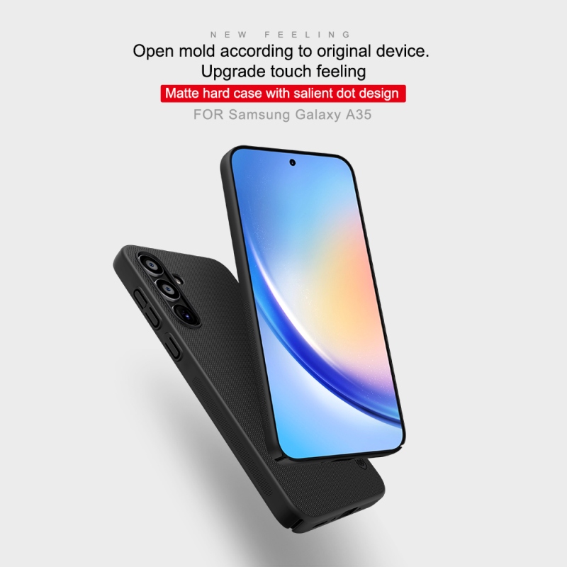 Nillkin Super Frosted hátlap Samsung Galaxy A35 5G fekete
