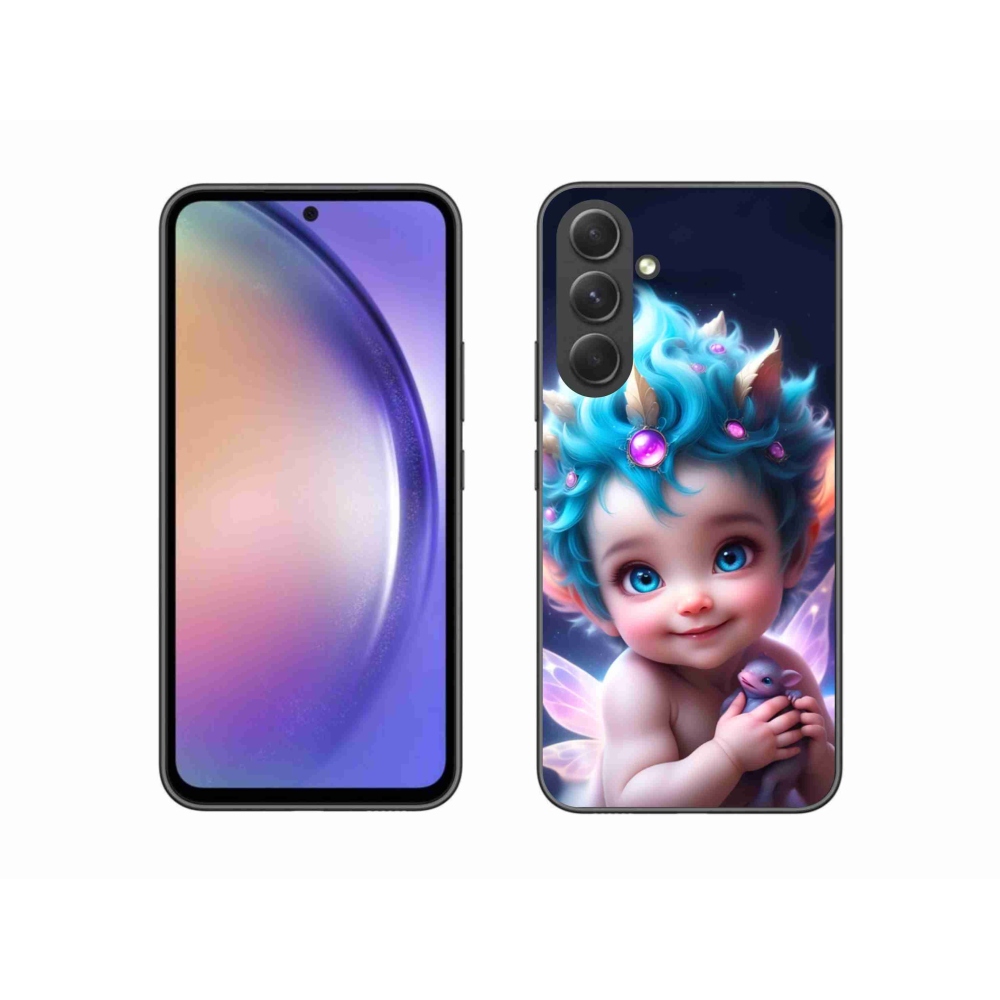 Gél borítás mmCase Samsung Galaxy A54 5G - baba pillangószárnyakkal