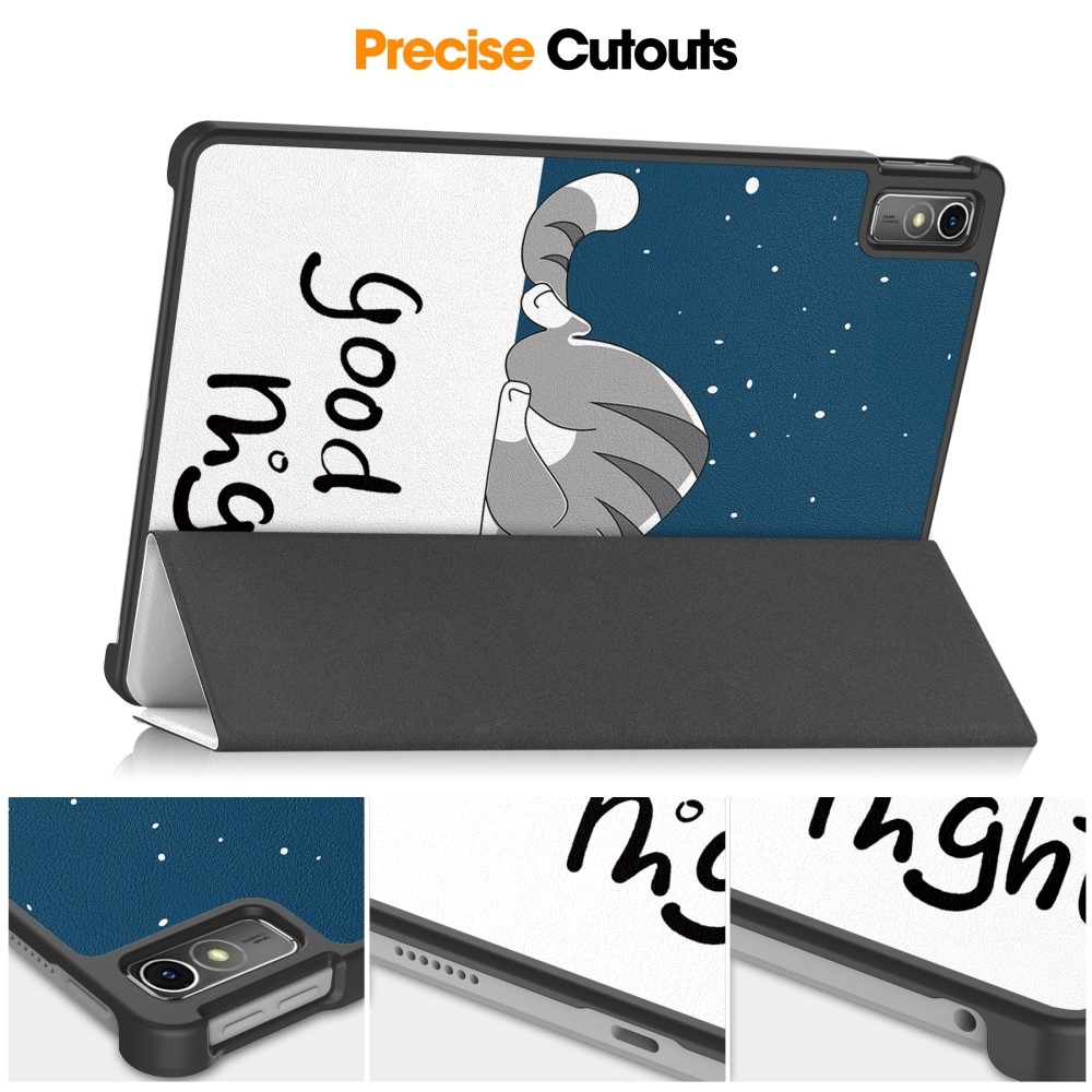 Nyomtatás intelligens záró tok Lenovo Tab M10 5G - macska