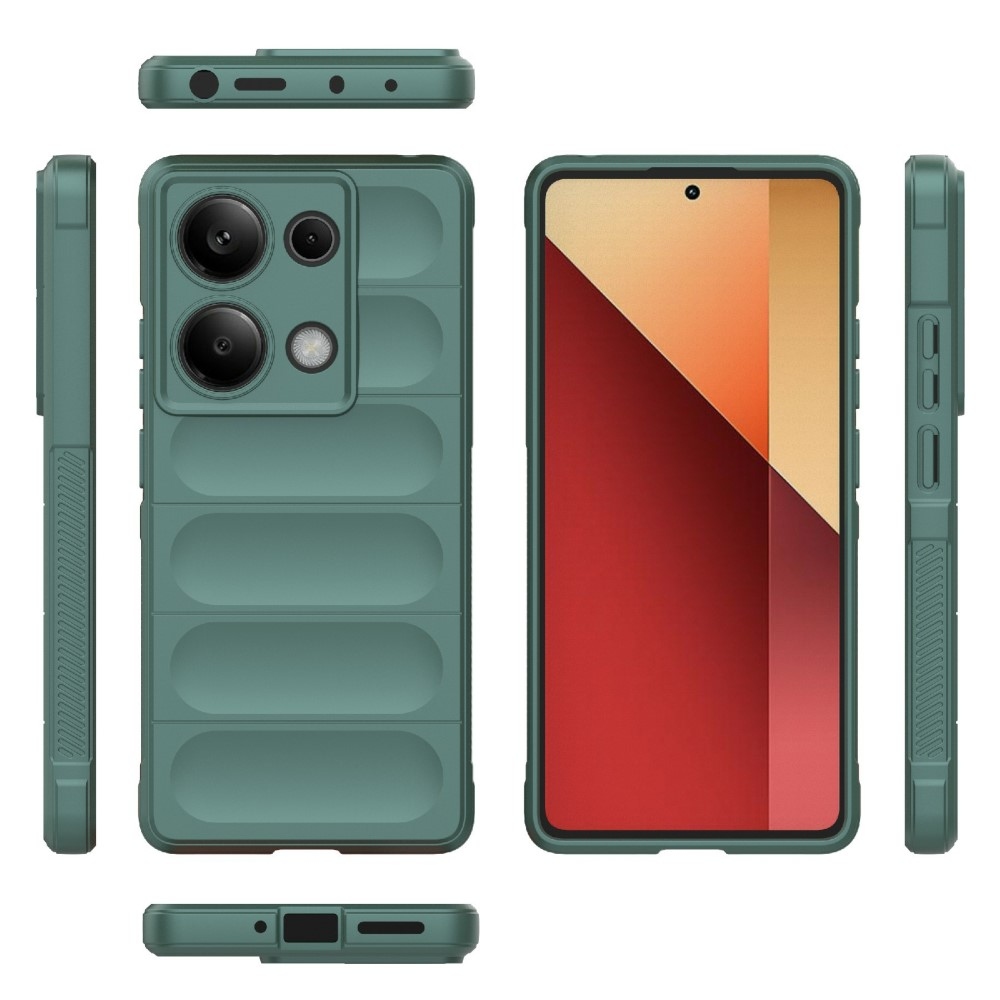 Rugg tartós zselés tok Xiaomi Redmi Note 14S-hez - zöld
