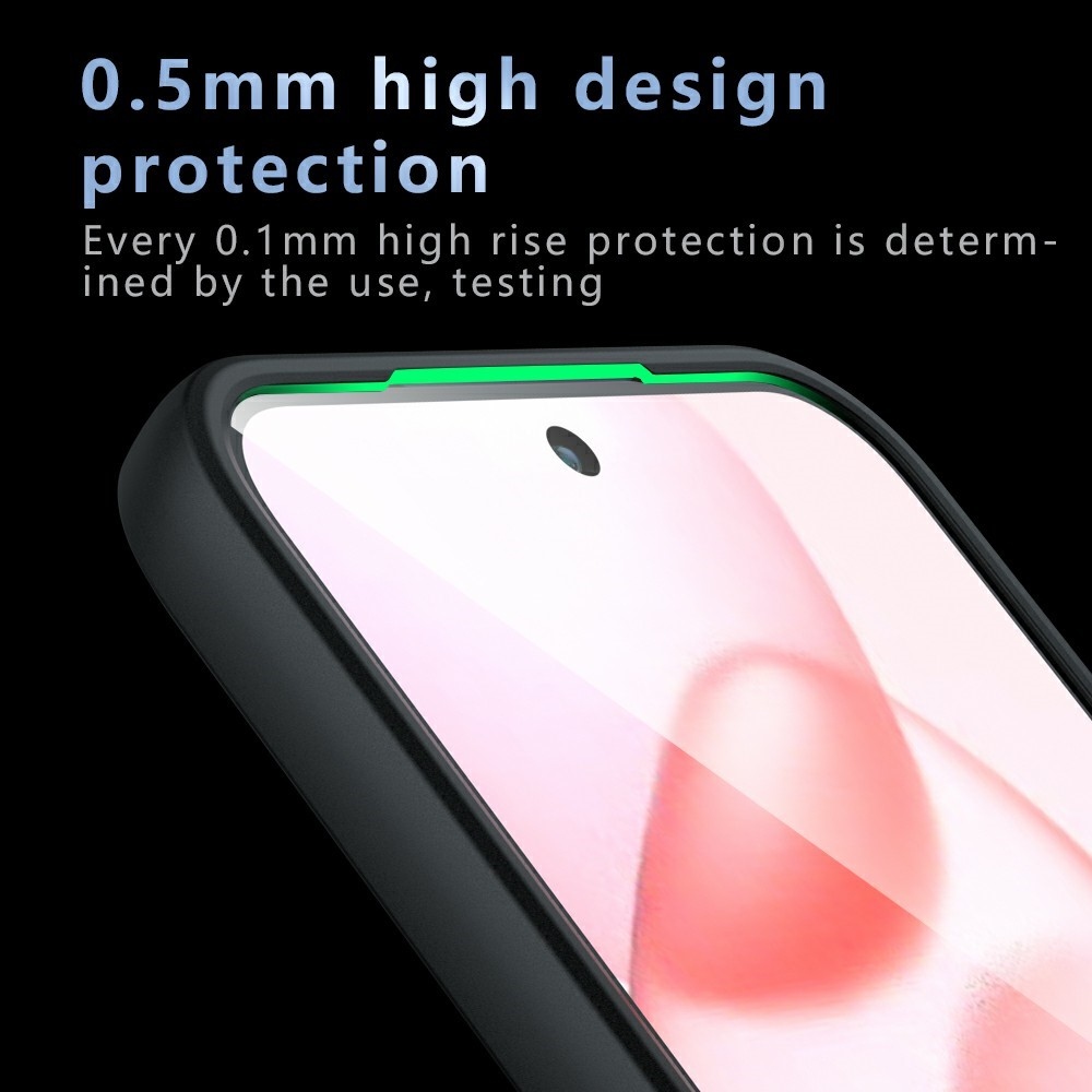 Gélkeretes tok fix hátlappal Honor 400 Pro-hoz - fekete