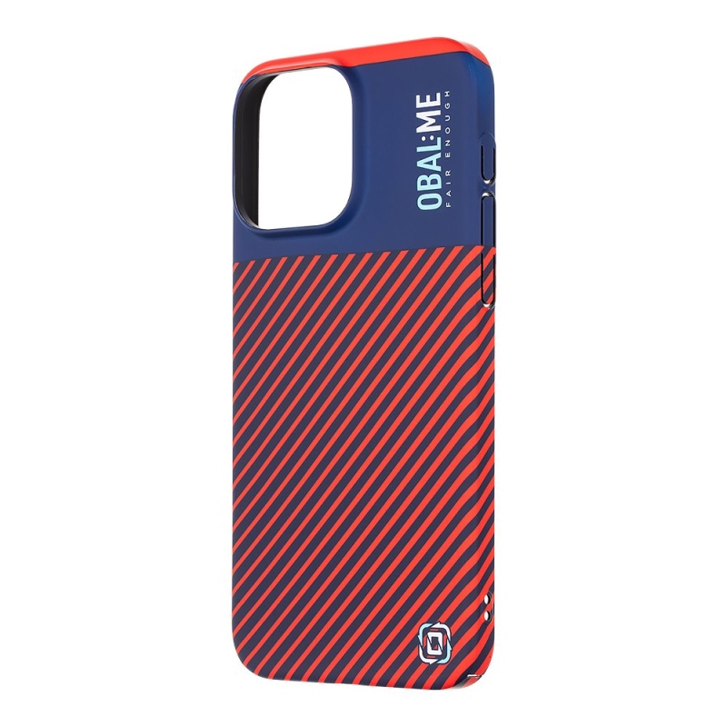 COVER:ME Flossy Stripes Cover for Apple iPhone 15 Pro Max Blue/Red borító kék/piros