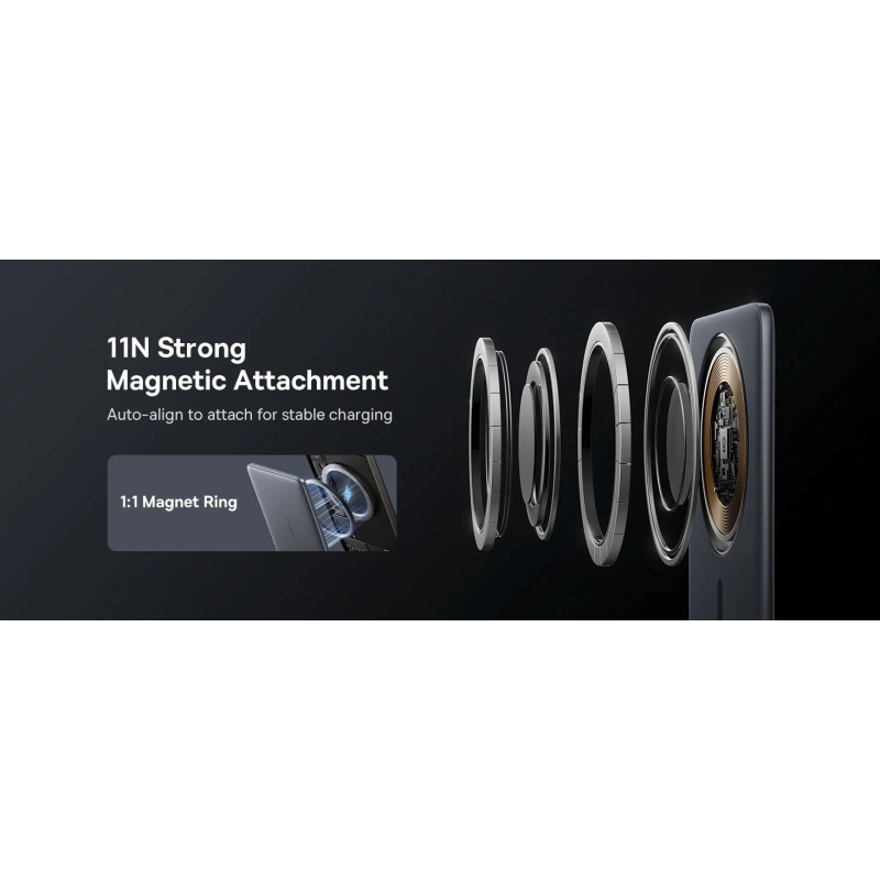 Baseus PicoGo AM41 20W mágneses Powerbank 5000mAh Nebula Pink