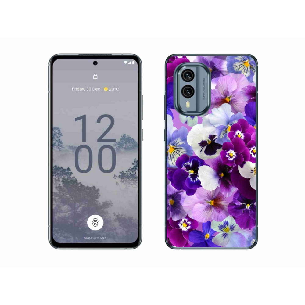 Zselés borítás mmCase a Nokia X30 5G készülékhez - virágok 9