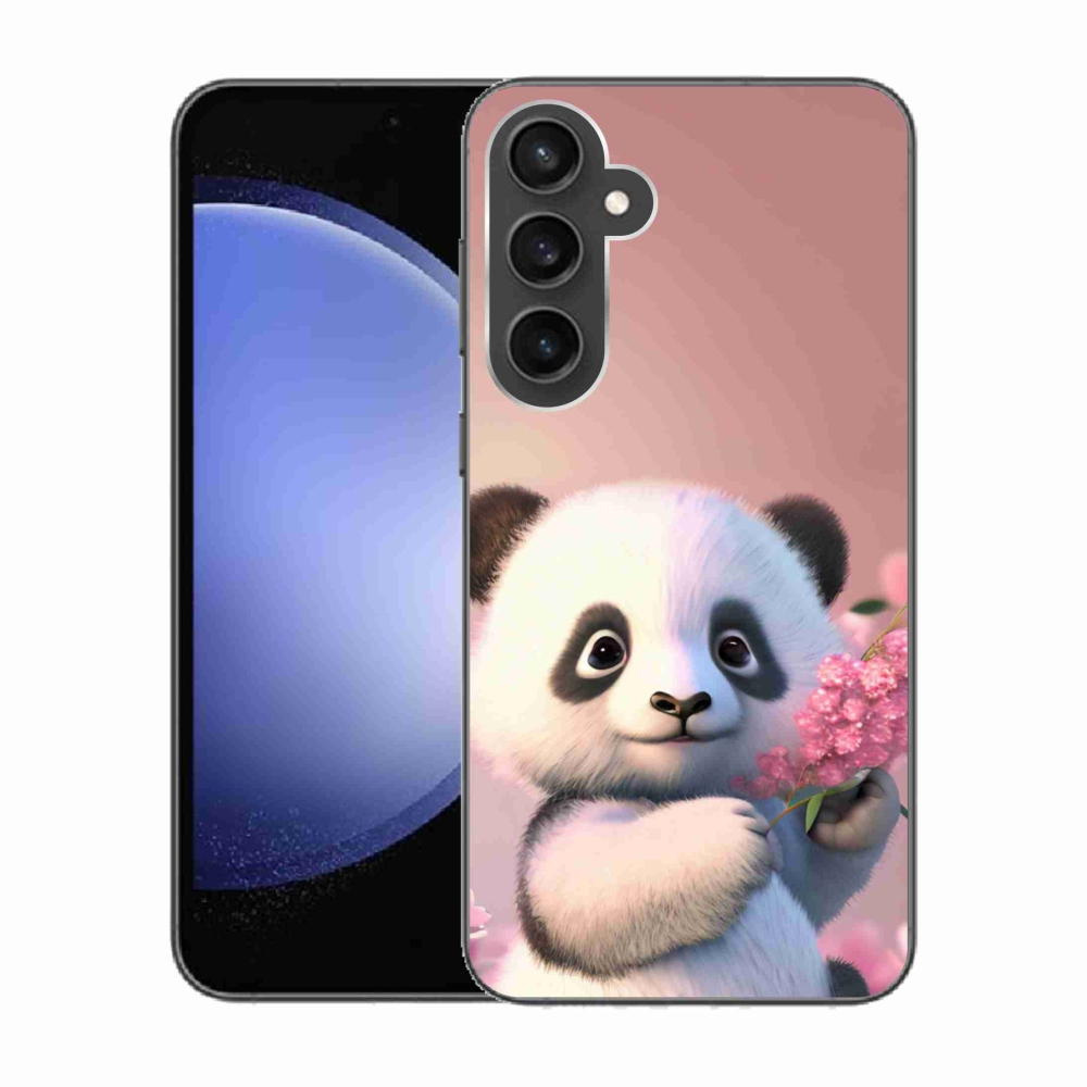 Zselés borítás mmCase Samsung Galaxy S23 FE - aranyos panda